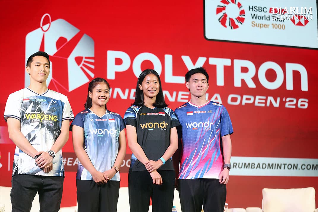 Photo of Sesi foto jumpa pers Polytron Indonesia Open 2026